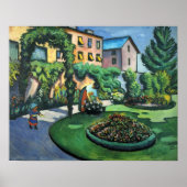 Poster d'août Macke Gartenbild (Devant)