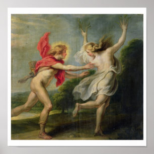 Poster Daphne et Apollo (huile)