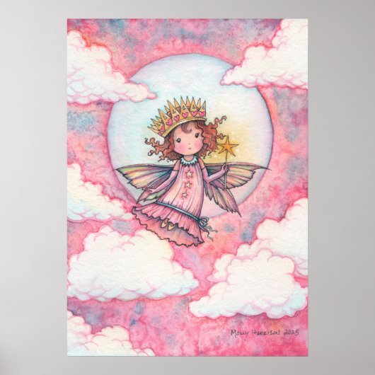 Poster Daphne Princesse Fée Art par Molly Harrison (Devant)