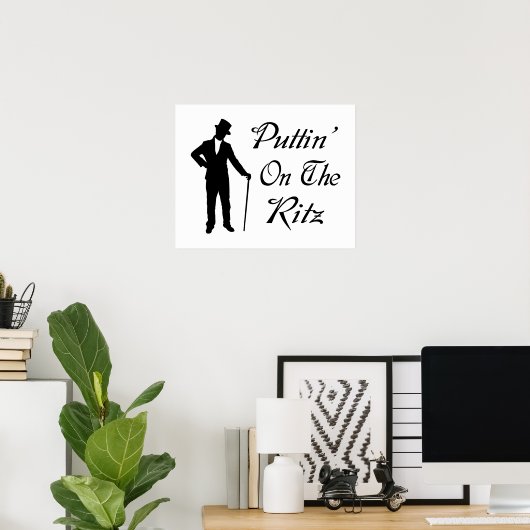 Poster Dapper Man Puttin Sur Le Ritz (Bureau à domicile)