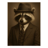 Poster Dapper Raccoon (Devant)