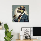 Poster Dappersauras Dinosaur - Art Print (Bureau à domicile)