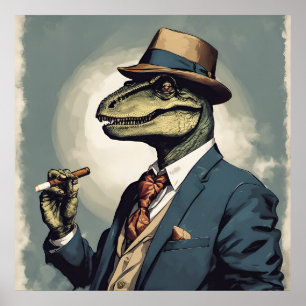 Poster Dappersauras Dinosaur - Art Print