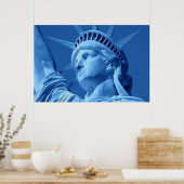 Poster d'appoint Blue Lady Liberty (Cuisine)