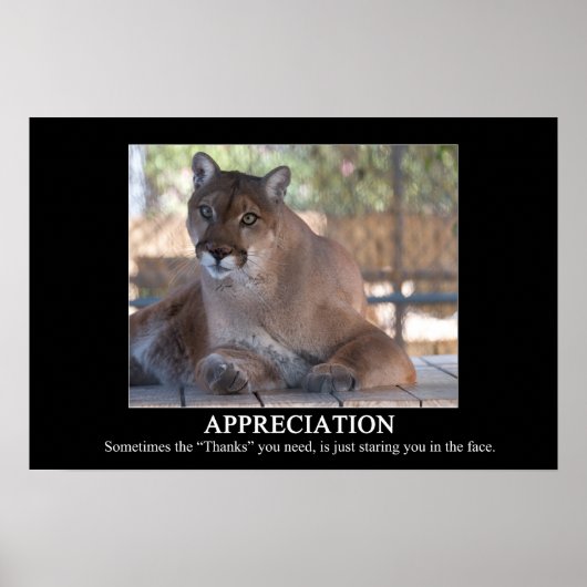 Poster d'appréciation (Devant)