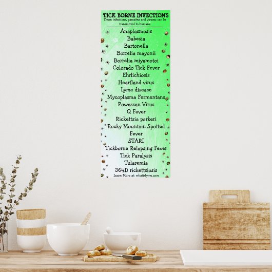 Poster d'appui pour la sensibilisation à la maladi (Cuisine)