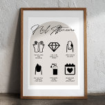 Poster d'après-garde du clou de salon moderne<br><div class="desc">Notre Poster d'après-garde Nail est l'ajout parfait à votre salon ou espace de travail. Conçu pour énoncer clairement les consignes de suivi essentielles,  il aide vos clients à maintenir des ongles durables,  sains et beaux après leur rendez-vous.</div>