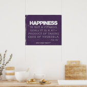 Poster d'aptitude au Denim pourpre pour le bonheur (Cuisine)