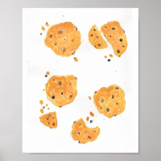 Poster d'aquarelle Cookie Crunch (Devant)
