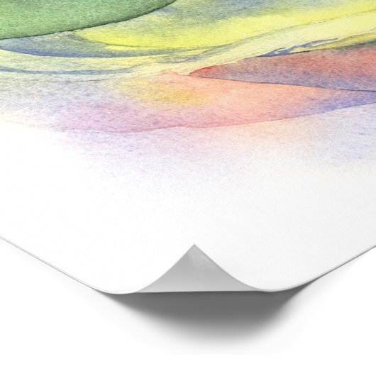 Poster d'aquarelle de pastèque (Coin)