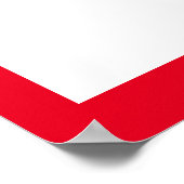 Poster d'aquarelle de perroquet rouge clair (Coin)