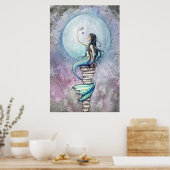 Poster d'aquarelle de sirène magique par Molly Har (Cuisine)
