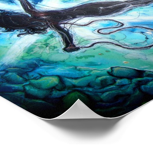 Poster d'aquarelle flottante (Coin)