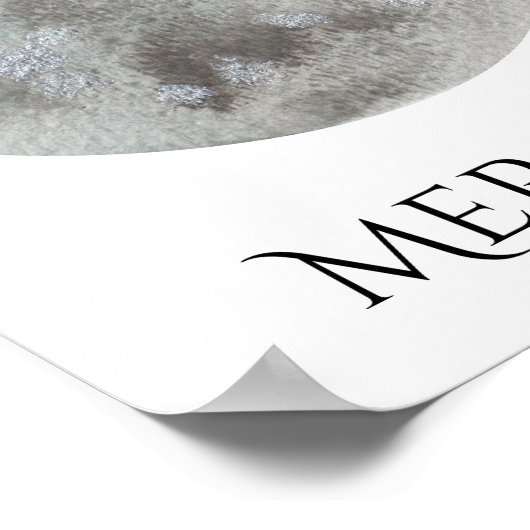 Poster d'aquarelle Mercury Planet (Coin)