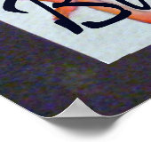 Poster d'aquarelle Pink Flamant rose Bar & Grill B (Coin)