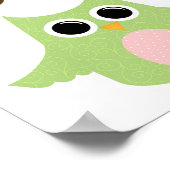 Poster d'arbre, de hibou et d'oiseau pour la chamb (Coin)