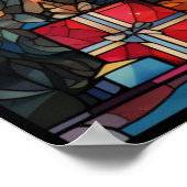 Poster d'arbre de Noël en verre satiné (Coin)