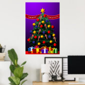 Poster d'arbre de Noël pour votre mur (Bureau à domicile)