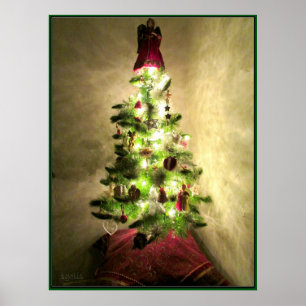 Poster d'arbre de Noël Vintage