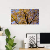 Poster d'arbre Feuille d'or d'automne (Bureau à domicile)