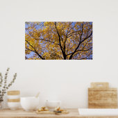 Poster d'arbre Feuille d'or d'automne (Cuisine)