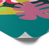 poster d'arbre rose d'art paysager moderne Abstrai (Coin)