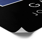 Poster d'arche de passerelle avec frontières (Coin)