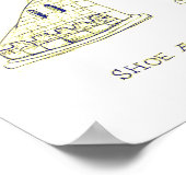 Poster d'architecture de chaussures (Sepia) (Coin)