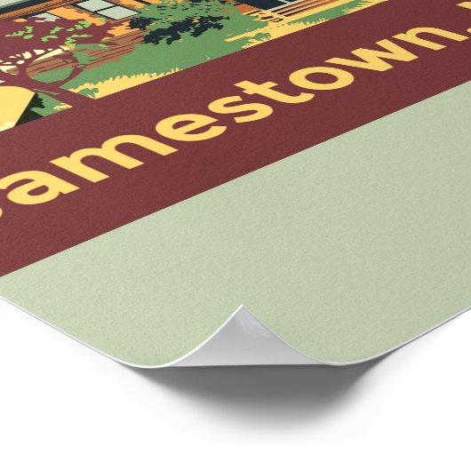 Poster d'architecture Jamestown (11 x 14) (Coin)