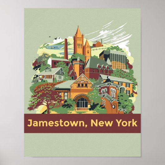 Poster d'architecture Jamestown (11 x 14) (Devant)