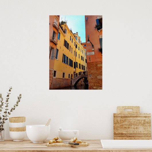 Poster d'architecture murale en brique du pont de  (Cuisine)