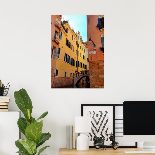 Poster d'architecture murale en brique du pont de  (Bureau à domicile)