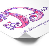 Poster Darcy initiale D signification du nom en art doodl (Coin)