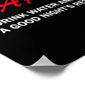 Poster Dare To Drink Water And Get A Good Night's Rest  (Coin)