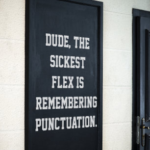 Poster d'argot décoré en classe du collège