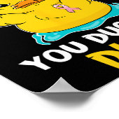 Poster Daring Duckie - Guerrier du cancer du sein (Coin)