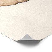 Poster Dark Academia Watercolour Raven Skull Art (Coin)