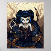 Poster Dark Dragon ART IMPRIMER imaginaire gothique art d (Devant)