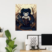 Poster Dark Dragon ART IMPRIMER imaginaire gothique art d (Bureau à domicile)