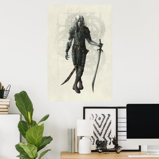 Poster DARK ELF par Kerem Beyit (Bureau à domicile)