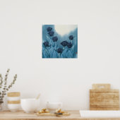 Poster Dark Flowers (Cuisine)