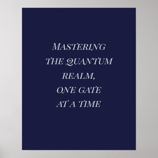 Poster Dark Indigo Silver Playfair Quantum Art (Devant)