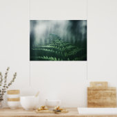 Poster Dark Moody Fern photo nature (Cuisine)