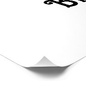 Poster Dark Moody Gothic Bride ou Die Fête des mariées (Coin)