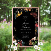 Poster Dark Moody Romantic Floral Mariage néerlandais Bie