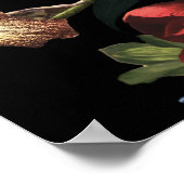 Poster Dark Moody Romantic Floral Mariage néerlandais Bie (Coin)