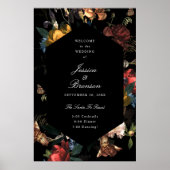 Poster Dark Moody Romantic Floral Mariage néerlandais Bie (Devant)
