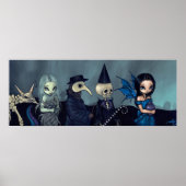 Poster Dark Procession ART IMPRIMER imaginaire funéraire  (Devant)