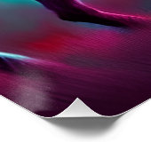 Poster Dark Rainbow Gothic Unicorn AI créé art numérique (Coin)