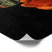 Poster Dark Romantic Floral Masters Mariage Bienvenue (Coin)